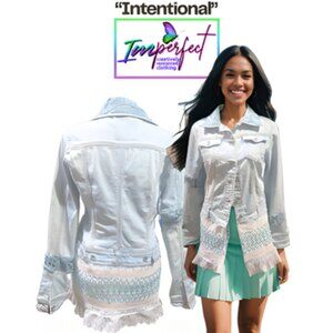 Upcycled light washed jacket